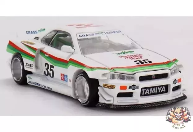 Mini GT Nissan Skyline Gt-r r34 N 35 Kaido Works X Tamiya The Grasshopper V1 Coupe Lhd 1997 1:64 KHMG167