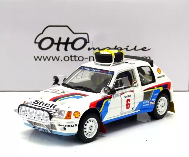 Ottomobile Peugeot 205 T16 night Version N 6 Rally Safari 1985 Timo Salonen Seppo Harjanne 1:18 OT1161