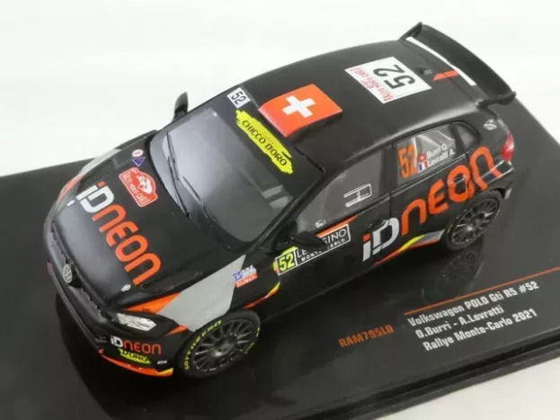 IXO Models Volkswagen Polo Gti R5 N 52 Rally Montecarlo 2021 O.burri A.levratti 1:43 RAM795LQ