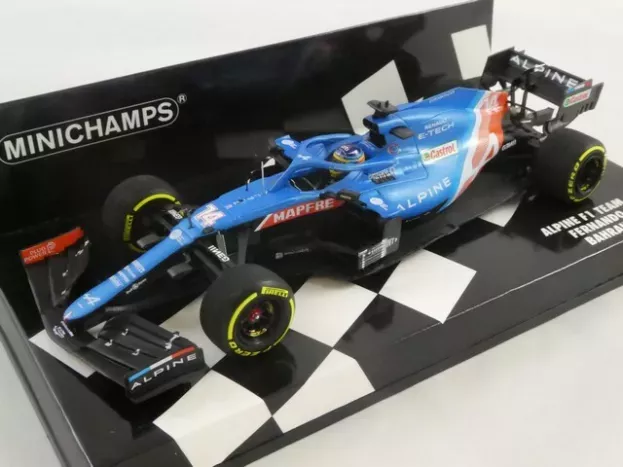 Minichamps Alpine F1 A521 Renault E-tech 20b Team Alpine N 14 Bahrain Gp 2021 Fernando Alonso 1:43 417210114