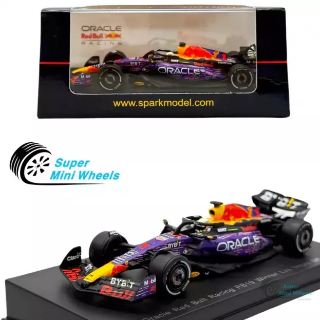 Spark Red Bull F1 Rb19 Team Oracle Red Bull Racing N 1 World Champion Winner Las Vegas Usa Gp 2023 Max Verstappen 1:64 Y356