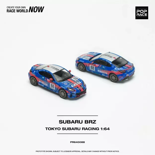 Pop Race Subaru Brz N 88 Tokyo Racing 2022 1:64 PR640088