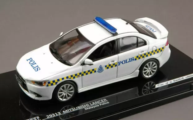 Vitesse Mitsubishi Lancer Malaysia Police Peronda Lebuhraya 2007 1:43 29313