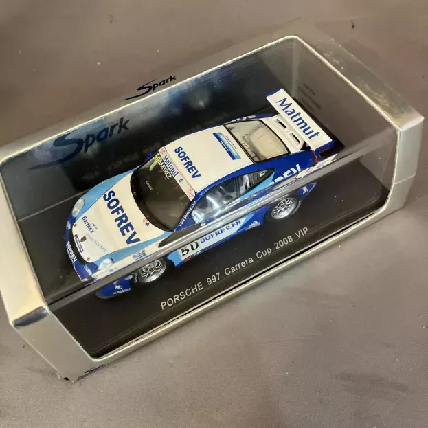 Spark Porsche 911 997 N 50 Team Sofrev Carrera Cup Vip 2008 Fabien Barthez 1:43 MX008