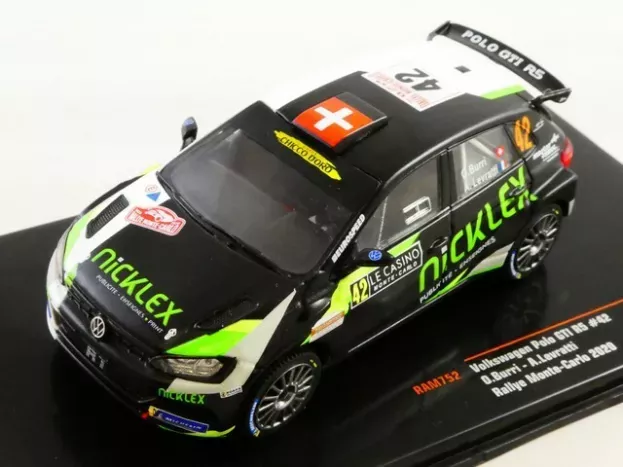 IXO Models Volkswagen Polo Gti R5 Team N 42 Rally Montecarlo 2020 O.burri A.levratti 1:43 RAM752