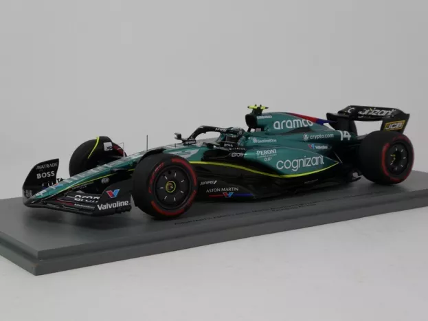Spark Aston Martin F1 Amr23 Team Aramco Cognizant N 14 7th British Gp 2023 Fernando Alonso 1:18 18S954