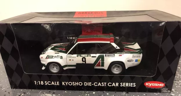 Kyosho Fiat 131 Abarth Alitalia N 9 Rally Portugal 1978 Walter Rohrl Ch.geistdorfer 1:18 08371B