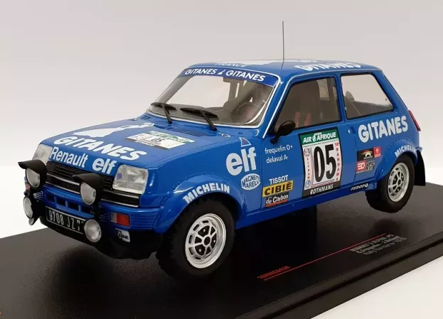 IXO Models Renault R5 Alpine Team Elf Gitanes N 05 Rally Bandama 1978 G.frequelin J.delaval 1:18 18RMC043B