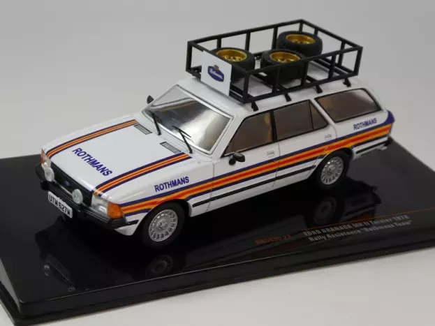 IXO Models Ford Granada Mkii Tourer Team Rothmans Rally Assistance 1980 1:43 RAC435.22
