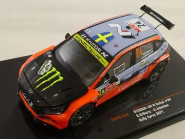 IXO Models Hyundai I20 N Rally2 Team Hyundai Motorsport N 24 Rally Ypres 2021 O.solberg A.johnston 1:43 RAM813LQ
