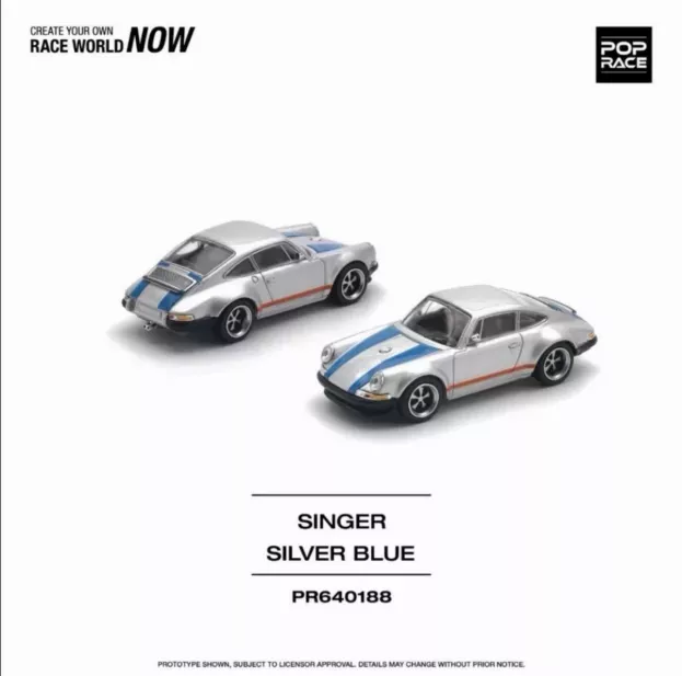 Pop Race Porsche 911 Singer Coupe 1991 1:64 PR640188