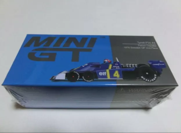 Mini GT Tyrrell F1 P34 Elf 6 Wheels N 4 2nd Sweden Gp 1976 Patrick Depailler 1:64 MGT00584-L