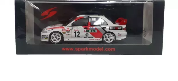 Spark Mitsubishi Lancer Evolution Mkiii N 12 3rd Rally Tour De Corse 1995 A.aghini S.farnocchia 1:43 S6506
