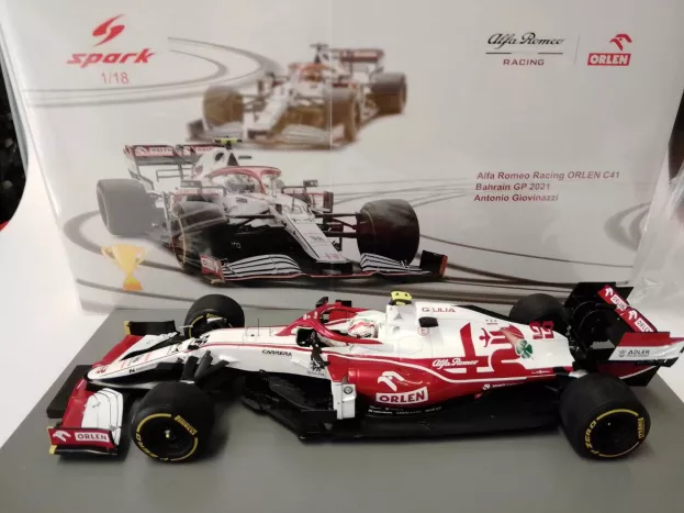 Spark Alfa Romeo F1 C41 Team Orlen Racing N 99 Bahrain Gp 2021 Antonio Giovinazzi 1:18 18S579