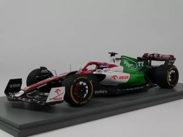 Spark Alfa Romeo F1 C42 Team Orlen Racing N 77 Azerbaijan Gp 2022 Valtteri Bottas Con Vetrina With Showcase Special Box 1:18 18S768