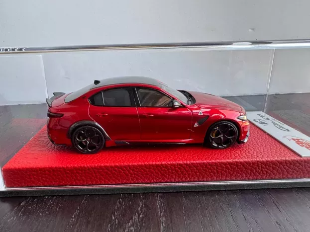 BBR Alfa Romeo Giulia Gta 2020 Red Leather Base Base In Pelle Rossa 1:43 BBRC246PRE