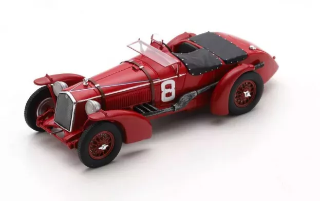 Spark Alfa Romeo 8c 2300lm 2.3l Supercharged Team Raymond Sommer N 8 Winner 24h Le Mans 1932 R.sommer L.chinetti 1:43 43LM32