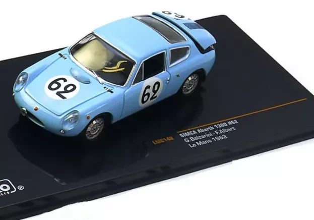 IXO Models Simca Abarth 1300 Bialbero Team Abarth Corse & Cie N 62 24h Le Mans 1962 G.balzarini F.albert 1:43 LMC148