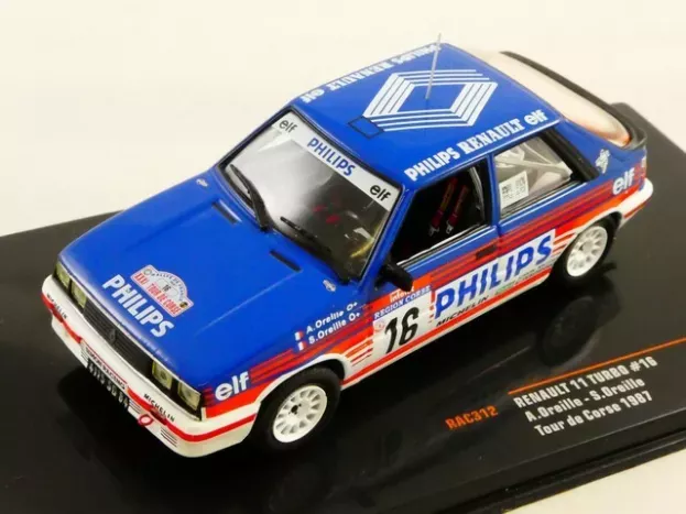 IXO Models Renault R11 Turbo N 16 Rally Tour De Corse 1987 H.oreille A.oreille 1:43 RAC312