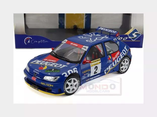 Solido Peugeot 306 Maxi N 2 Winner Rally Aviles 1997 Jaime Azcona Julius Billmaier 1:18 1808309
