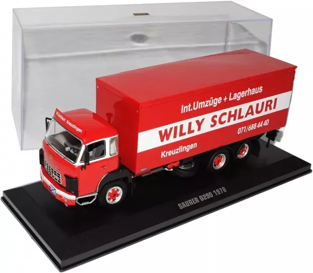 IXO Models Saurer D300f Truck Transporter Willy Schlaury 1978 1:43 TRU006