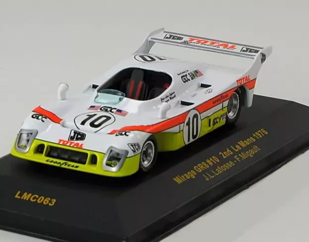 IXO Models Mirage Gr8 Cosworth Dfv 3.0l V8 Team Grand Touring Cars Inc. N 10 2nd 24h Le Mans 1976 Jean Louis Lafosse Francois Migault 1:43 LMC063