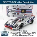 Norev Porsche 917k Team Martini Racing N 3 Winner 12h Sebring 1971 V.elford G.larrousse 1:12 127503