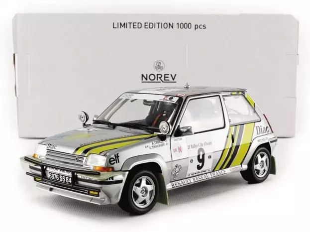 Norev Renault R5 Supercinque Gt Turbo N 9 Rally Costa D'avorio 1989 A.oreille G.thimonier 1:18 185198