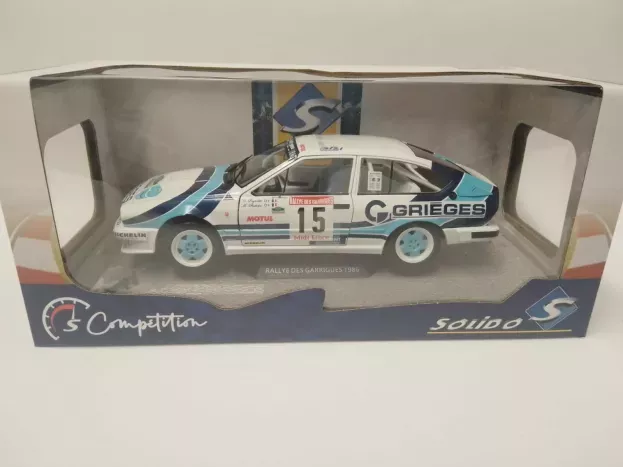 Solido Alfa Romeo Alfetta Gtv6 N 15 Rally Des Garrigues 1986 C.rigollet M.bathelot 1:18 1802305