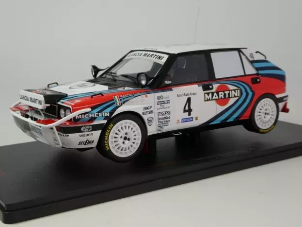 IXO Models Lancia Delta Integrale 16v Martini night Version N 4 Rally Safari 1990 Alessandro Fiorio Luigi Pirollo 1:18 18RMC139B.22