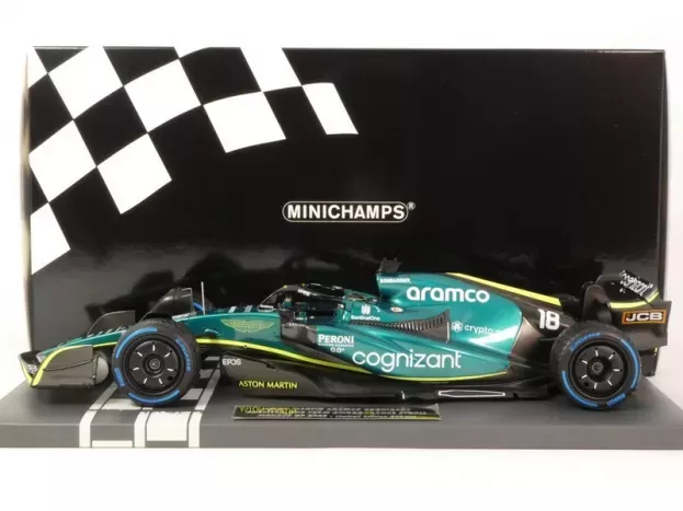 Minichamps Aston Martin F1 Amr22 Team Aramco Cognizart N 18 Monaco Gp 2022 Lance Stroll 1:18 117220118