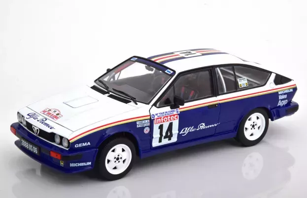 Solido Alfa Romeo Alfetta Gtv6 N 14 Rally Tour De Corse 1986 Y.loubet J.m.andrie 1:18 1802303