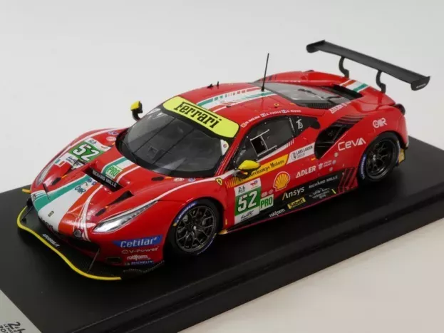 Looksmart Ferrari 488 Gte Evo 3.9l Turbo V8 Team Af Corse N 52 3rd Lmgte Pro Class 24h Le Mans 2022 M.molina A.fuoco D.rigon 1:43 LSLM140