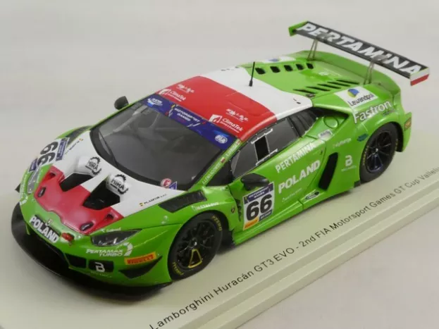 Spark Lamborghini Huracan Gt3 Evo Team Pologne N 66 2nd Fia Motorsport Games Gt Cup Vallelunga 2019 A.lewandowski A.janosz 1:43 S9608
