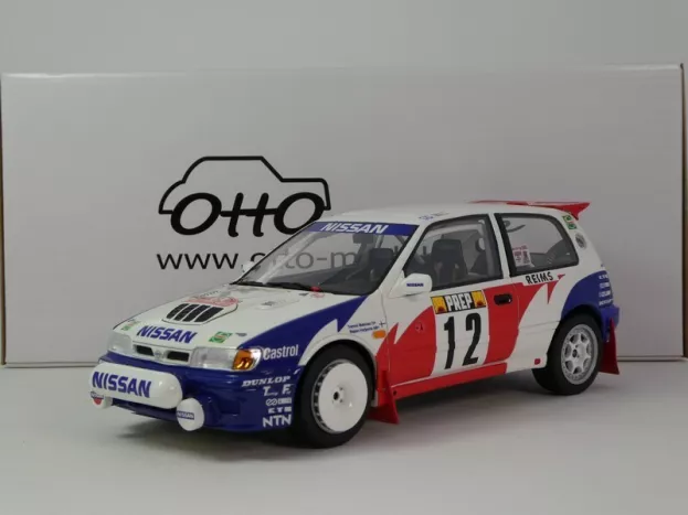 Ottomobile Nissan Sunny Gti-r Team Nissan Motorsport Europe N 12 Rally Montecarlo 1992 Tommy Makinen Seppo Harjanne 1:18 OT461