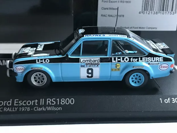 Minichamps Ford Escort Ii Rs 1800 Esso N 9 Rac Rally 1978 C.wilson 1:43 400788409