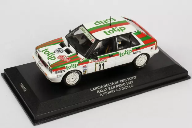IXO Models Lancia Delta Hf 4wd Totip N 11 Rally Sanremo 1987 A.fiorio L.pirollo 1:43 SCR003