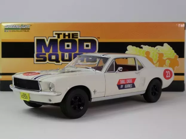 Greenlight Ford Mustang Coupe N 23 Thrill Circus By Karnes 1967 The Mod Squad 1:18 13639