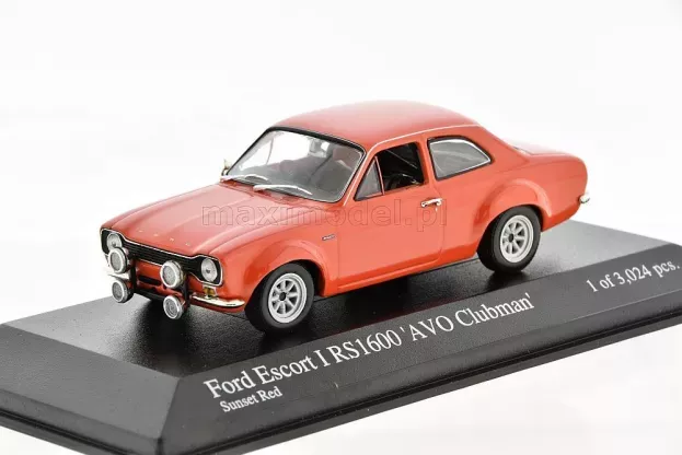 Minichamps Ford Escort I Rs 1600 Avo Clubman 1:43 400688101