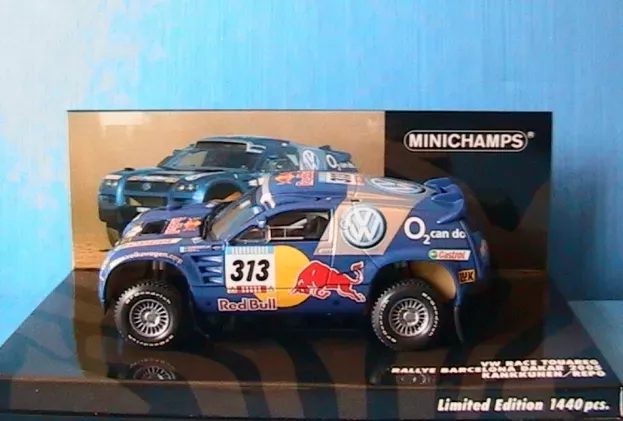 Minichamps Volkswagen Race Touareg N 313 Rally Paris-dakar 2005 Kankkunen Repo 1:43 436055313