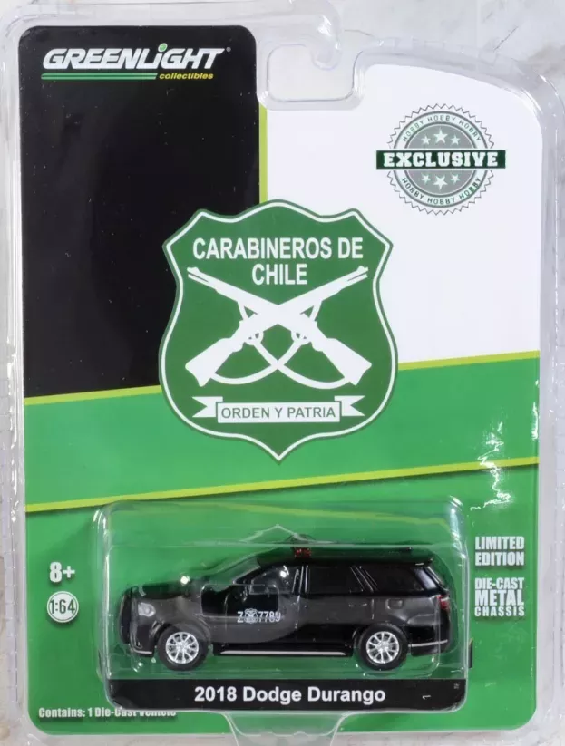 Greenlight Dodge Durango Chile Police 2018 1:64 30299