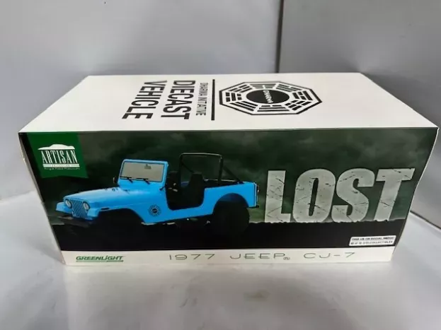 Greenlight Jeep Cj-7 Dharma Open 1982 Lost 2004 2010 1:18 19064