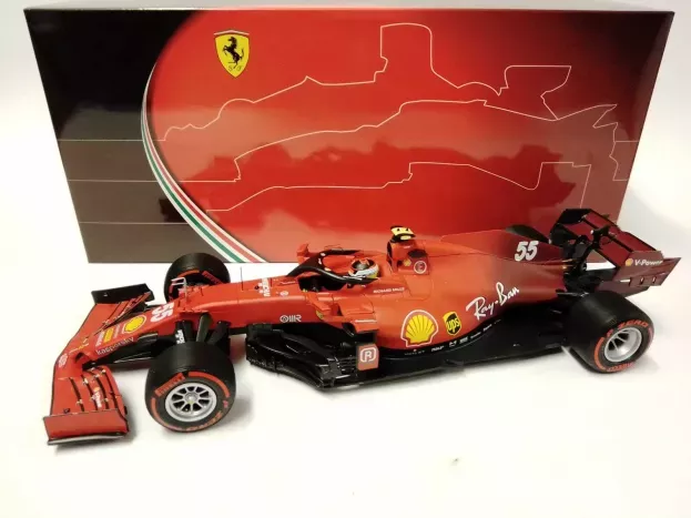 BBR Ferrari F1 Sf21 Team Scuderia Ferrari Mission Winnow N 55 5th Emilia Romagna Italy Gp Soft Red Tires 2021 Carlos Sainz Jr. 1:18 BBR211855DRY