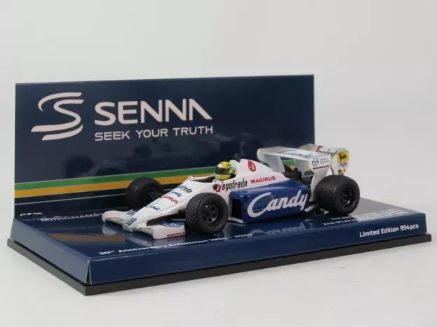 Minichamps Toleman F1 Tg184 Hart Turbo N 19 2nd Monaco Gp Dirty Version 1984 Ayrton Senna 1:43 540843399