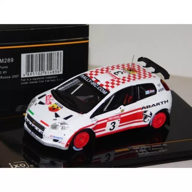 IXO Models Fiat Grande Punto S2000 N 3 Rally Russia 2007 A.alen T.alanne 1:43 RAM289