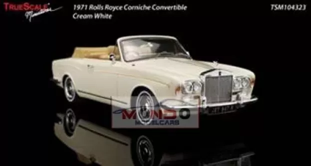 Truescale Rolls Royce Corniche Convertible 1971 1:43 TSM104323