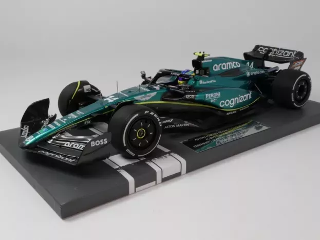 Minichamps Aston Martin F1 Amr23 Team Aramco Cognizant N 14 3rd Bahrain Gp 2023 Fernando Alonso 99th F1 Podium 1:18 117230114