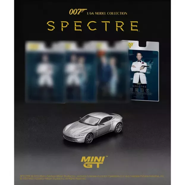 Mini GT Aston Martin Db10 2015 007 James Bond Spectre Traditional Chinese Blister Packaging 1:64 MGT00910-007TC