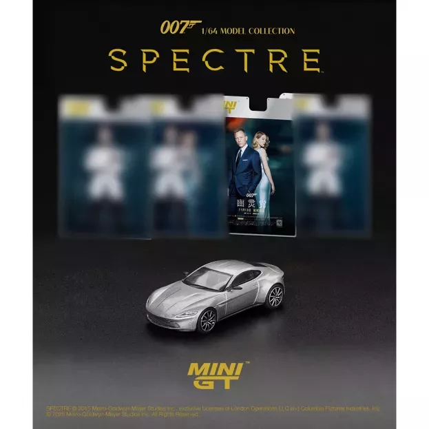 Mini GT Aston Martin Db10 2015 007 James Bond Spectre Simplified Chinese Blister Packaging 1:64 MGT00910-007SC