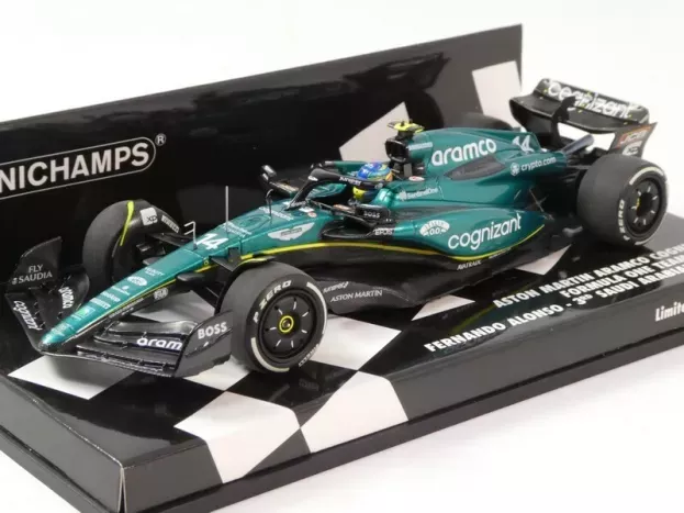 Minichamps Aston Martin F1 Amr23 Team Aramco Cognizant N 14 3rd Saudi Arabian Gp 2023 Fernando Alonso 1:43 417230214